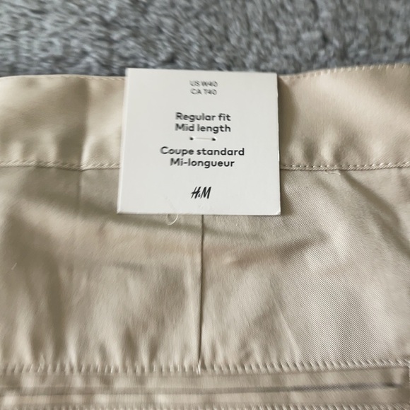 H&M Regular Fit Chino min- length Shorts size 40 - Picture 4 of 4